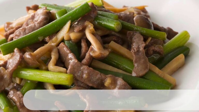 細切れ肉とにんにくの芽炒め