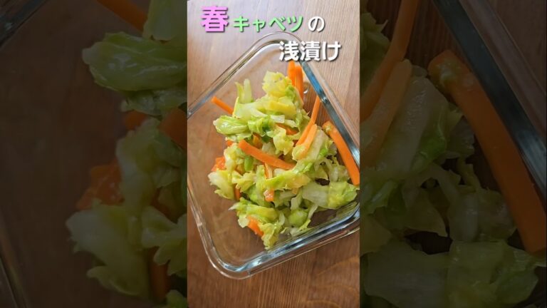 🌸春キャベツの浅漬け #shorts #cooking #時短 #浅漬け #春 #ショート #簡単レシピ