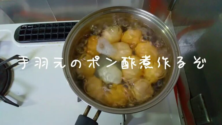 手羽元のポン酢煮つくるぞ！