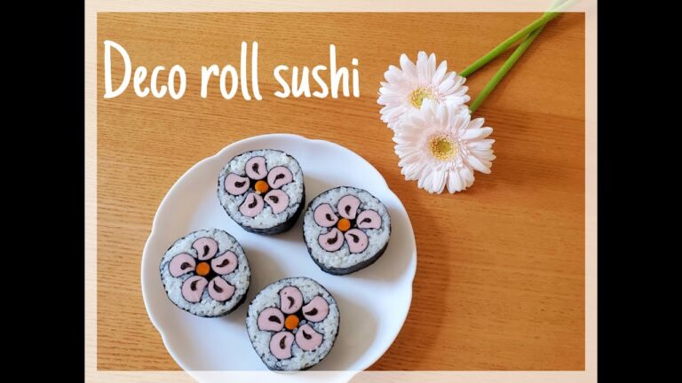 梅の花レシピ　おうち時間にデコ巻きずし