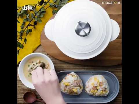 ごちそうおにぎりでSimple Cooking 鮭みりんといり卵のおにぎり