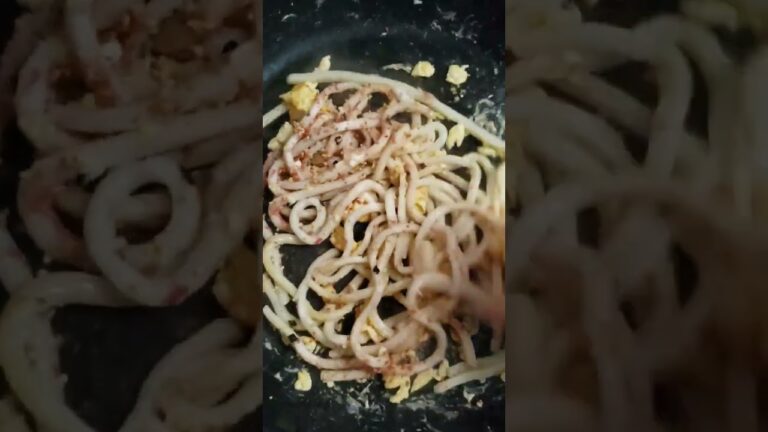 明太子ふりかけの焼きうどん#shorts #節約レシピ #料理