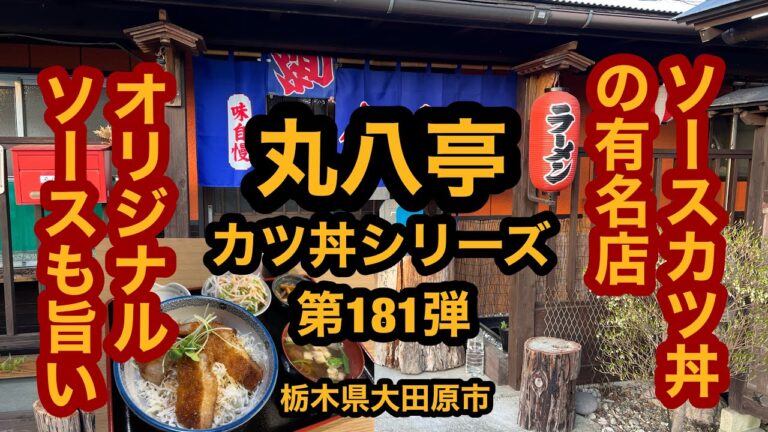 丸八亭【栃木県大田原市】ソースカツ丼 カツ丼シリーズ第181弾