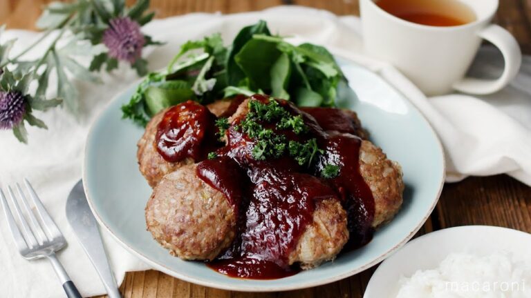 【ミニハンバーグ】つなぎは〇〇…！？パン粉なしでもふっくらジューシー！