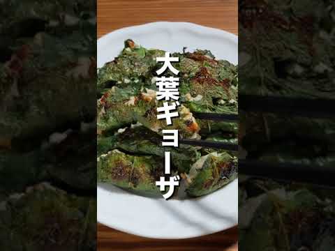 【鶏胸挽肉】大葉ギョーザ #shorts