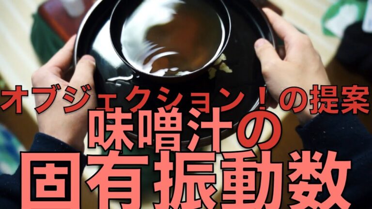 【自由研究】味噌汁を運ぶときは固有振動数を避けろ！ 【日常の物理】