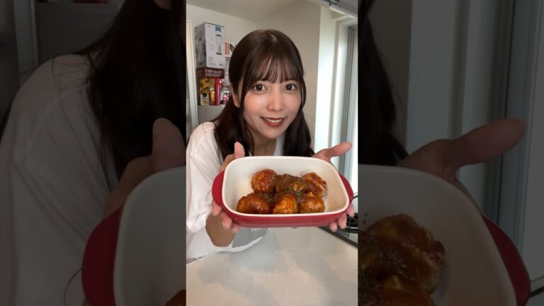 豚こま肉のチーズボールがご飯泥棒すぎてやばいのよ🍖🍅〜Tomato Cheese MeatBall 〜#shorts