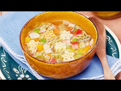 ショートパスタのスープ