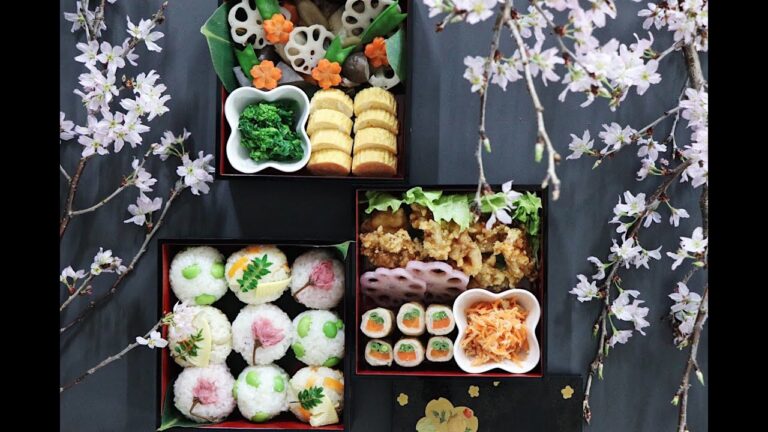 【料理音ASMR】Cherry blossom lunch お花見弁当の作り方