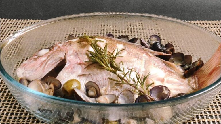 日本酒としじみ溢れるタイのアクアパッツァ