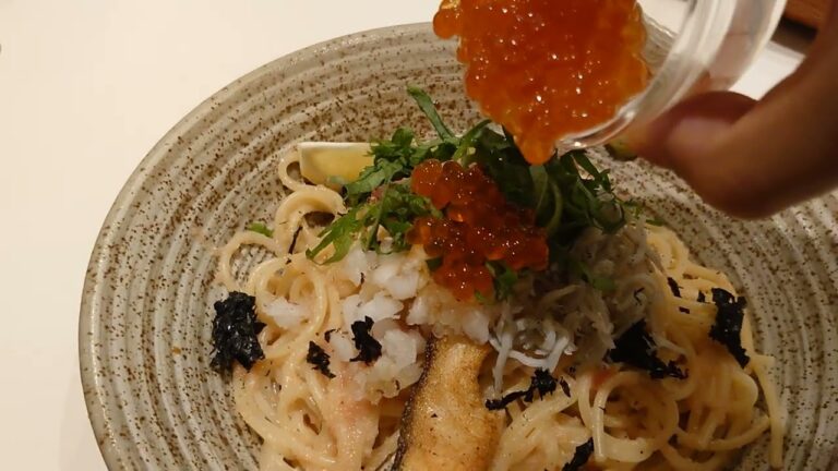 そごう横浜「壁の穴」の極上たらこスパゲッティ〜漬けいくら、真鯛、釜揚しらす添え〜