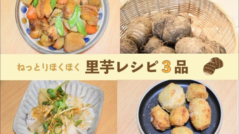 【病みつき♪】絶品里芋レシピ3品#里芋#料理動画