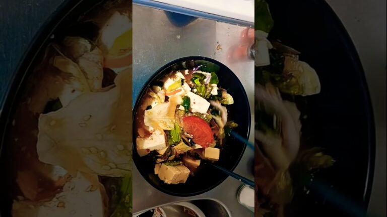 ヘルシー料理その6　豆腐のチョレギ風サラダ！夏にピッタリ！