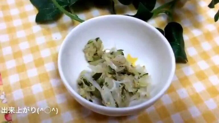 離乳食 きゅうりのゴマ和え　【動画でわかる！和の離乳食レシピ】