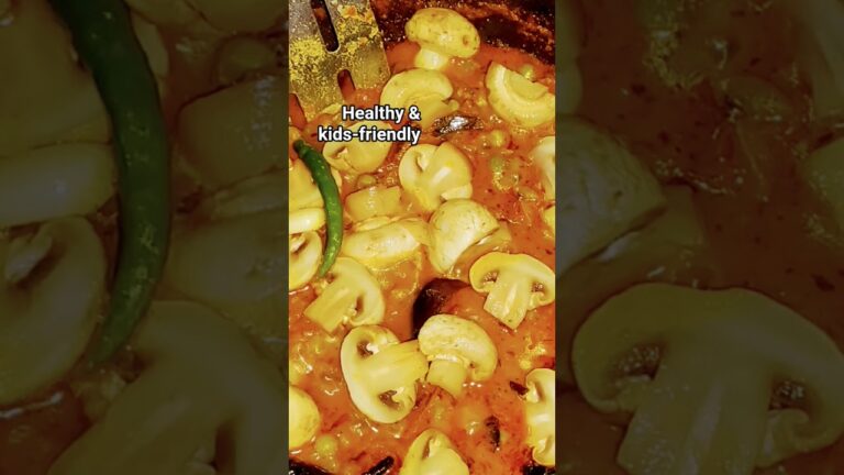 Creamy Matar Mushroom Recipe | Hotel Style Sabzi in 10 Mins | Quick & Easy