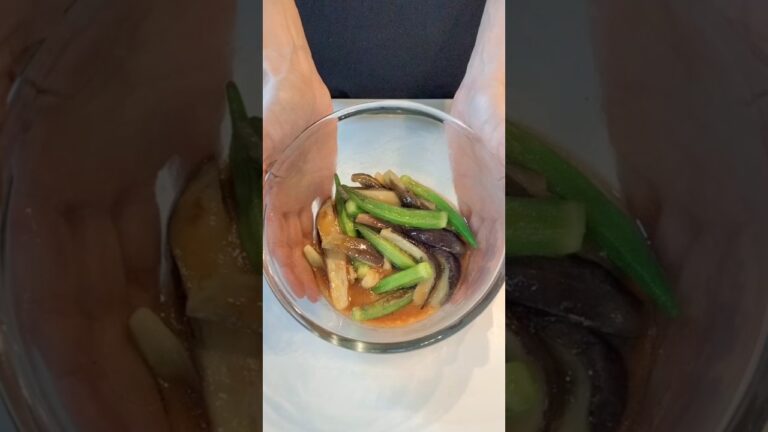 【なすとオクラの焼き浸し】#夏野菜レシピ #醤油麹 #腸活 #ヘルシーレシピ #クイーンクック