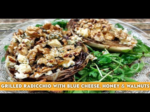 Grilled radicchio with blue cheese and walnuts... you will love it prepared this way!