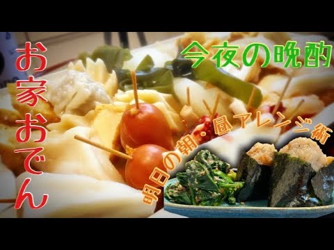 【今夜の晩酌】冬おこもり✖️おでん残ったおでんのアレンジもお見せします！