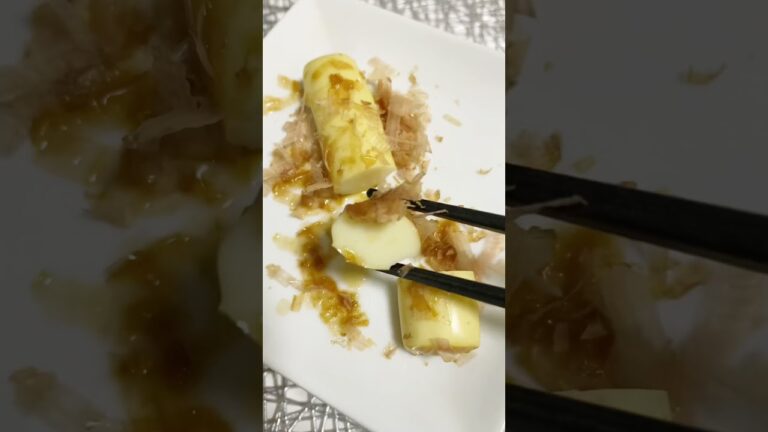 【実験】さけるチーズを酢醤油に一晩漬けるとどうなる？【アレンジレシピ】cheese #shorts