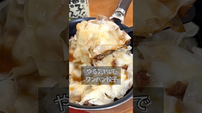 やる気1%でワンパン餃子