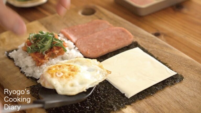 【韓国版おにぎらず】スパム折りたたみキンパの作り方/ How to make Folded Kimbap [折りたたみおにぎらず]