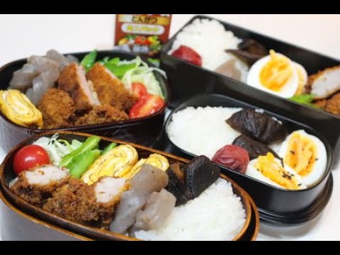 【ぽっちゃり母娘の弁当作り】#9「ヒレカツ弁当」