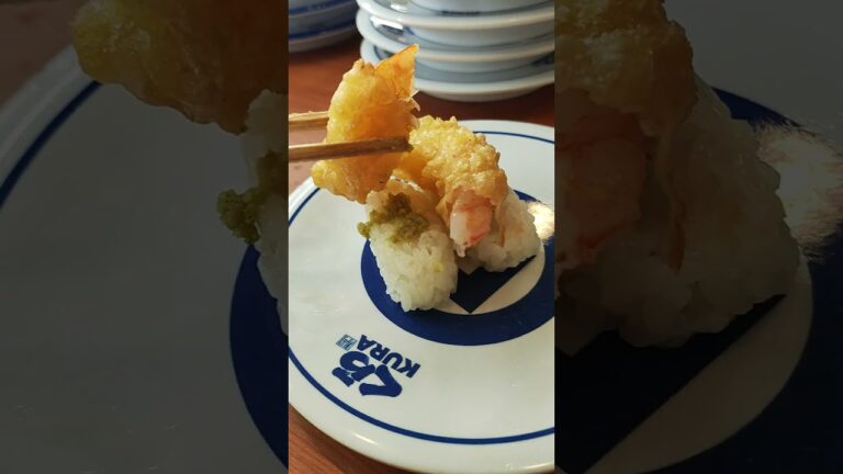 イカ天に塩とわさび #くら寿司