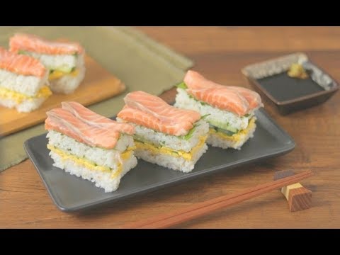 牛乳パックで♪サーモン押し寿司/Salmon Pressed Sushi/& kitchen - アンドキッチン