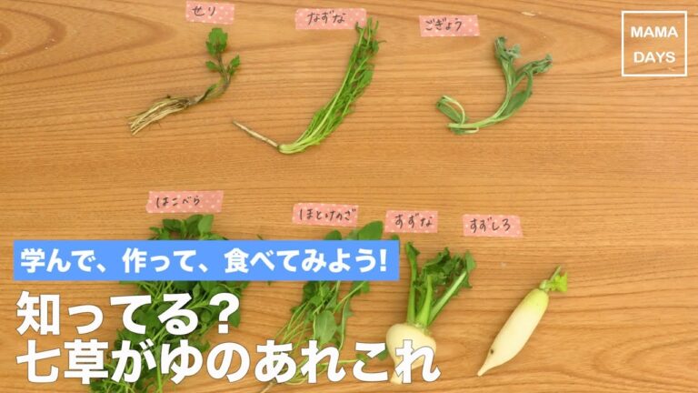 学んで、作って、食べてみよう！知ってる？七草がゆのあれこれ｜ママ 赤ちゃん 初めてでも 簡単 レシピ 作り方