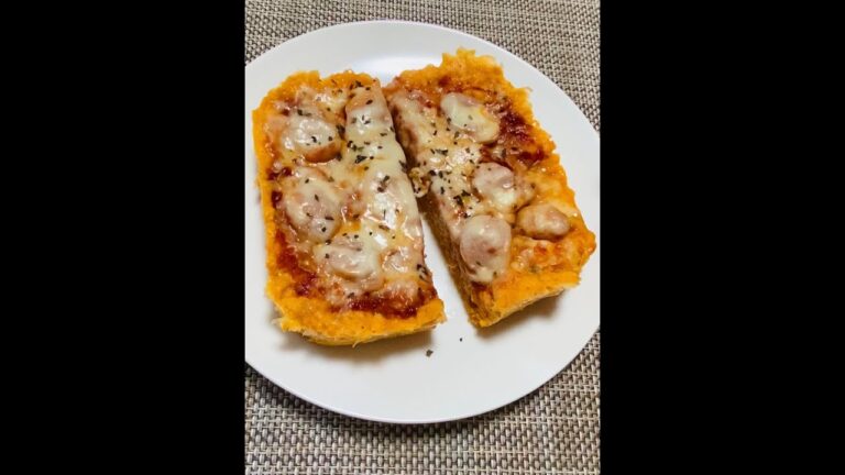 【レンジで簡単】子供も大人も大好き！オートミールピザパン #shorts