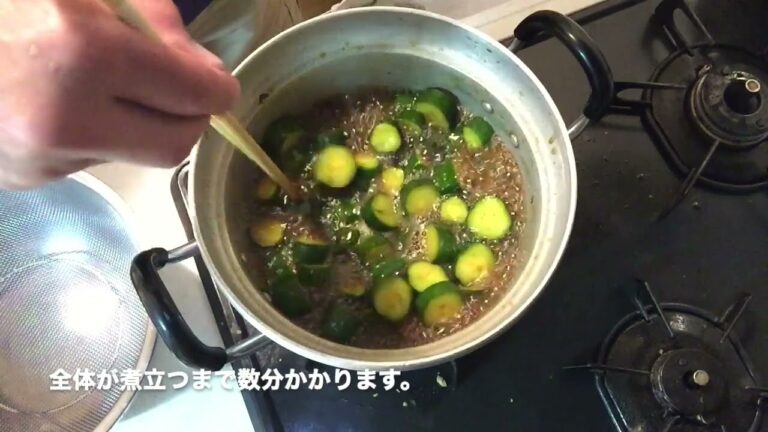 茹でて作る！きゅうりの醤油漬け