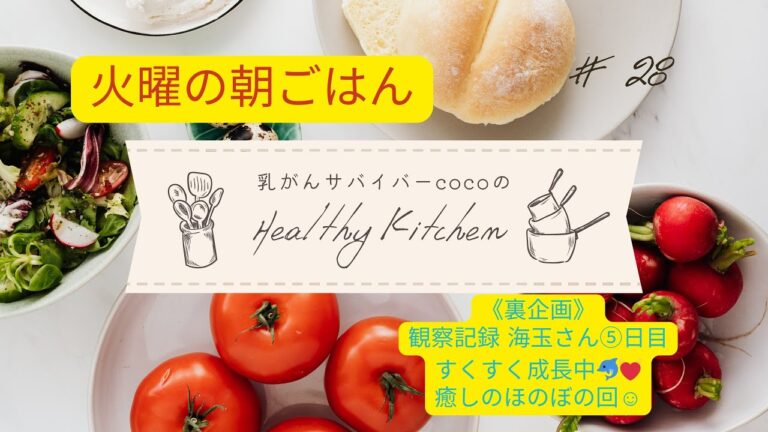 乳がん患者cocoの体に優しい食事🍽️#28朝ごはん☀️
