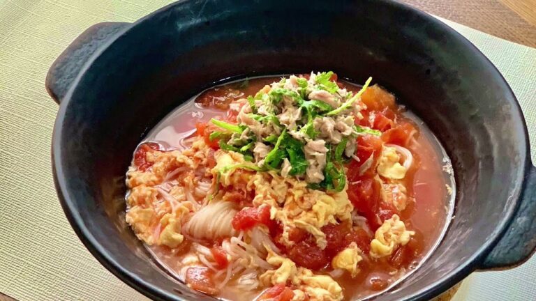 （vol.11）ツナと大葉のトマトにゅうめん