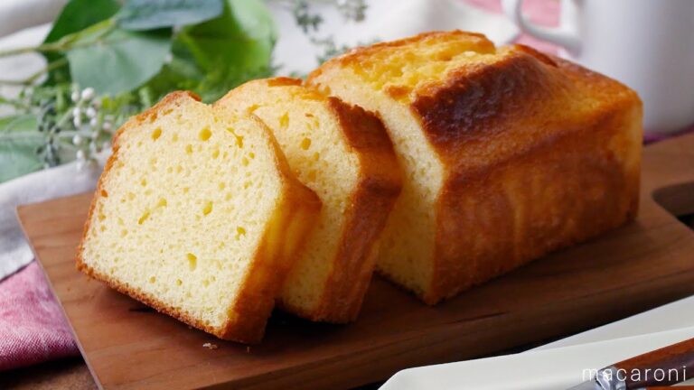 【ヨーグルトパウンドケーキ】バター不使用でちょっぴりヘルシー！ヨーグルトでふんわりしっとり♪｜macaroni（マカロニ）