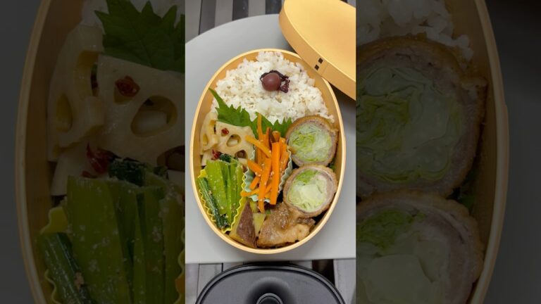 【お弁当】【肉巻きキャベツ弁当🍱】#43