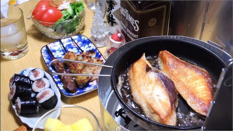 【宅飲み動画】鰤のバター醤油焼き 焼き鳥(日本一)【昨日の晩酌】