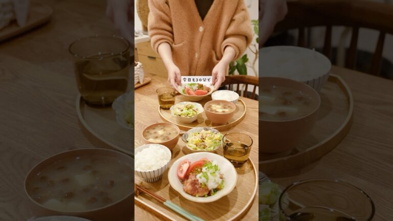 【30分献立】やみつきジューシー！揚げ焼き唐揚げ＆大根おろしのせでご飯が進む🍚※レシピは固定コメント