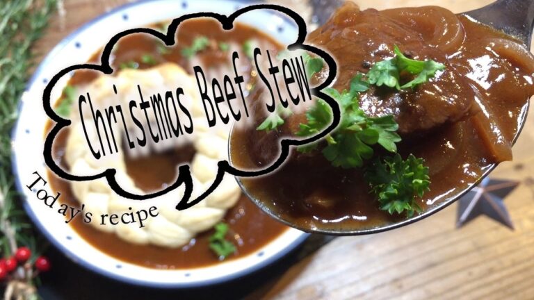 簡単｜シンプル｜お洒落｜可愛い｜クリスマス料理【ビーフシチューの作り方】How To Make　 Christmas beef stew