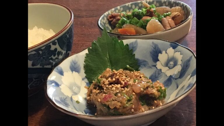 「あじ焼き味噌なめろう」作り方