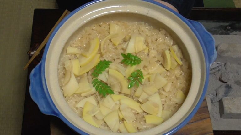 筍ご飯 -Steamed rice with bamboo shoots-Japanese food【江戸長火鉢　55杯目】