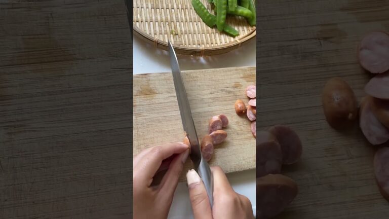 畑で採れたサヤエンドウの和風パスタ