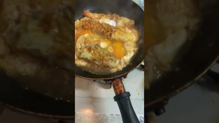 スーパーの天丼を天とじ丼にしたら激ウマ