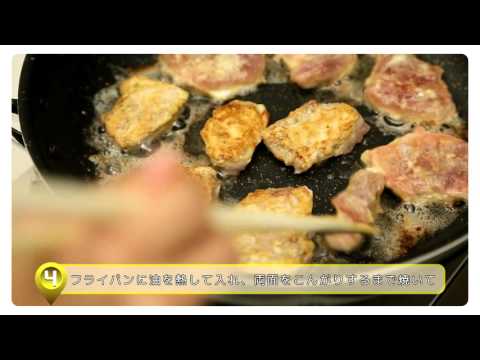 豚肉の健康レシピ（豚肉のピカタ）