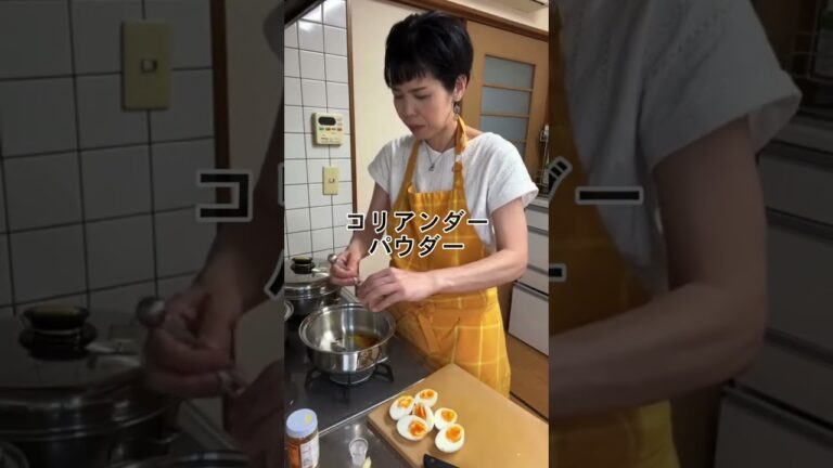 絶対人気者になる！無敵の卵料理✨ゆで卵の塩麹カレー炒め