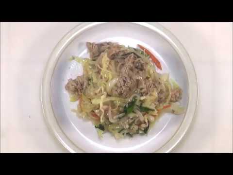 20 15_豚バラ肉と糸こんにゃくで焼きそば風