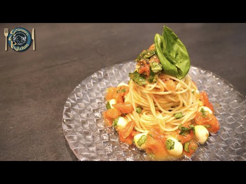 【カプレーゼ風 冷製パスタ】夏に食べたい最高の冷製パスタ【本格簡単レシピ】