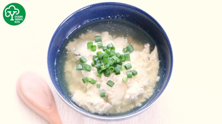 豆乳から作る　ゆし豆腐　沖縄料理