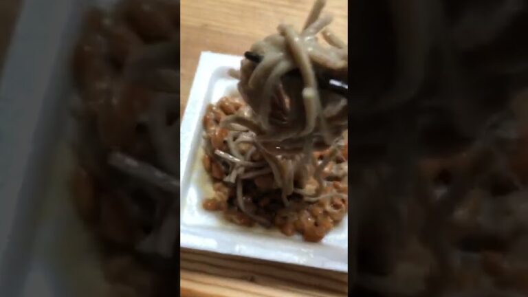 はじめての"納豆蕎麦" #納豆 #蕎麦 #納豆ご飯  #納豆蕎麦 #納豆レシピ  #麺類  #麺料理
