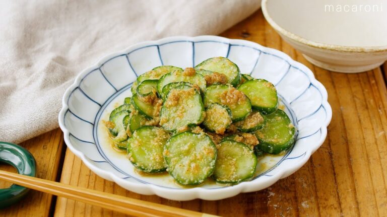 【きゅうりの胡麻和え】みそでコクうま！火を使わず5分で完成♪