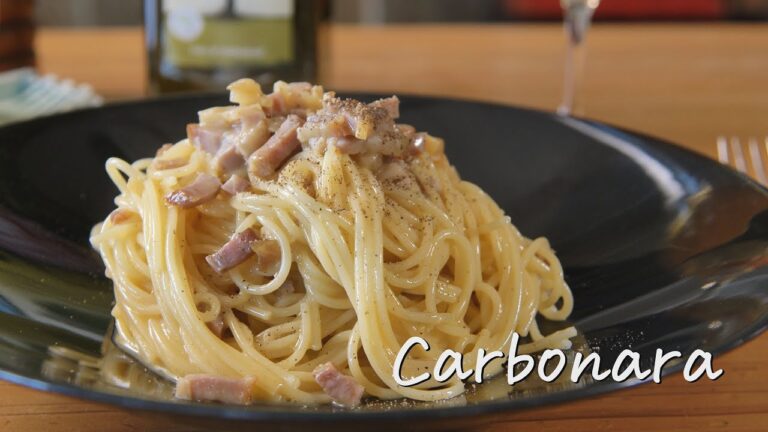 【永久保存版】正統派カルボナーラの作り方(生クリームなし)How to make Spaghetti Carbonara